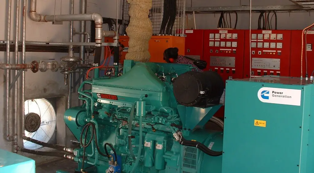 Gas Engine in Vilankulo power plant in 2005